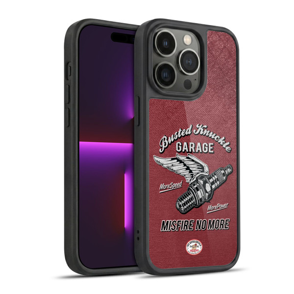 Busted Knuckle Garage Graphics Misfire Gel Armour Case For Apple iPhone 14 Pro