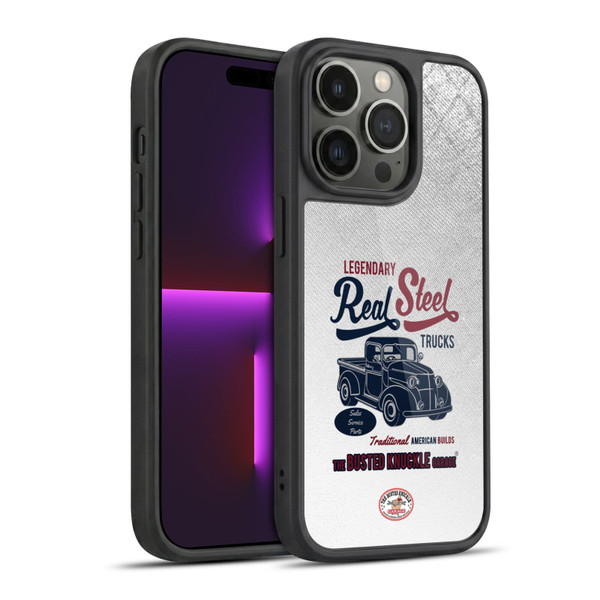 Busted Knuckle Garage Graphics Real Steel Gel Armour Case For Apple iPhone 14 Pro