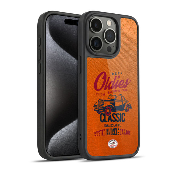Busted Knuckle Garage Graphics Classic Gel Armour Case For Apple iPhone 15 Pro