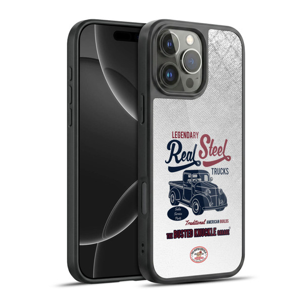 Busted Knuckle Garage Graphics Real Steel Gel Armour Case For Apple iPhone 16 Pro Max
