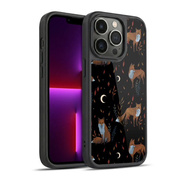 Episodic Drawing Art Foxes Pattern Gel Armour Case For Apple iPhone 13 Pro