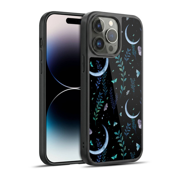 Episodic Drawing Art Moth Garden Pattern Gel Armour Case For Apple iPhone 14 Pro Max