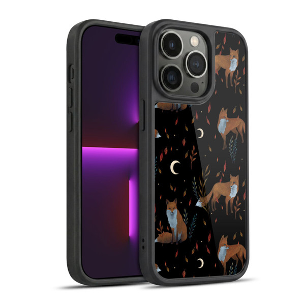 Episodic Drawing Art Foxes Pattern Gel Armour Case For Apple iPhone 14 Pro