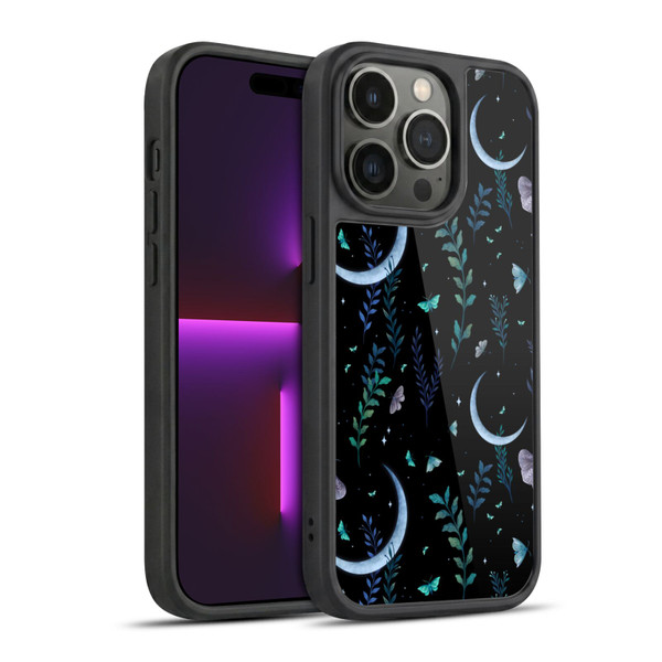 Episodic Drawing Art Moth Garden Pattern Gel Armour Case For Apple iPhone 14 Pro