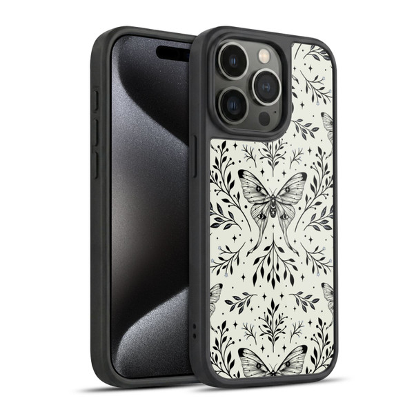 Episodic Drawing Art Mystical Butterfly Pattern Gel Armour Case For Apple iPhone 15 Pro