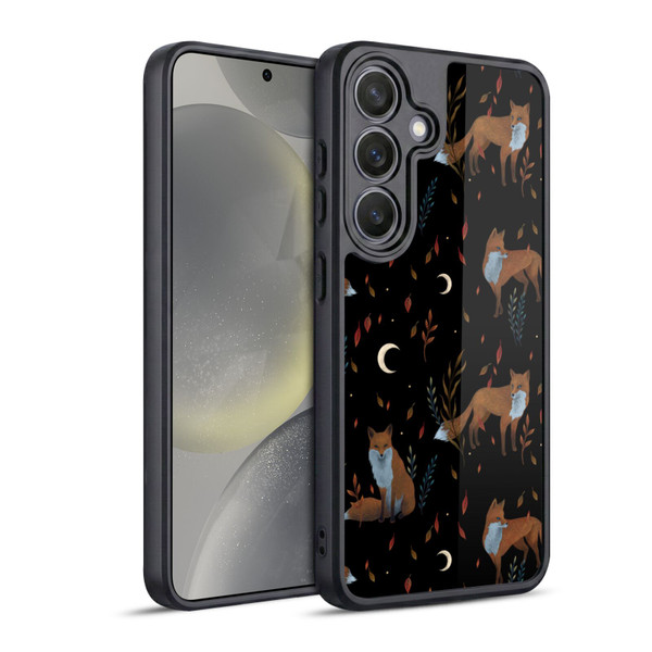 Episodic Drawing Art Foxes Pattern Gel Armour Case For Samsung Galaxy S24 5G