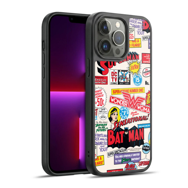 Justice League DC Comics 90th Anniversary Logo Pattern Gel Armour Case For Apple iPhone 13 Pro Max