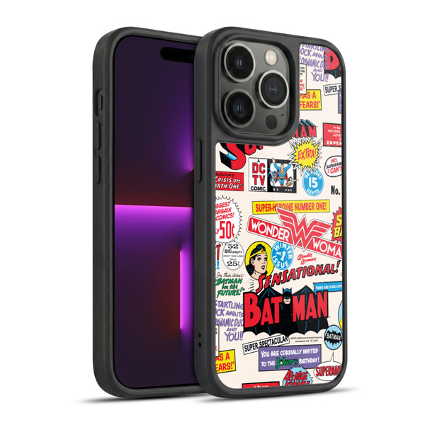 Justice League DC Comics 90th Anniversary Logo Pattern Gel Armour Case For Apple iPhone 14 Pro