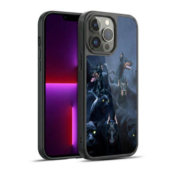 Klaudia Senator Animal Art Doberman Gel Armour Case For Apple iPhone 13 Pro Max