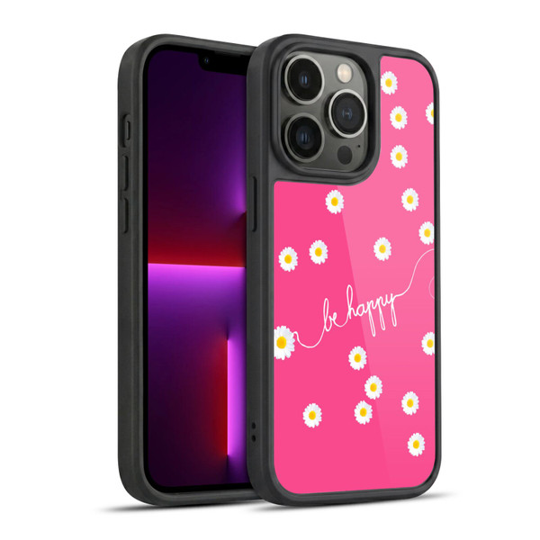 Monika Strigel Happy Daisy Hotpink Gel Armour Case For Apple iPhone 13 Pro