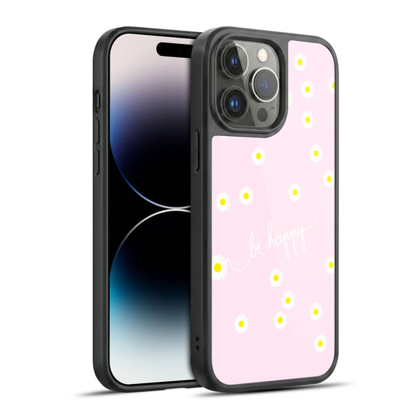Monika Strigel Happy Daisy Softpink Gel Armour Case For Apple iPhone 14 Pro Max