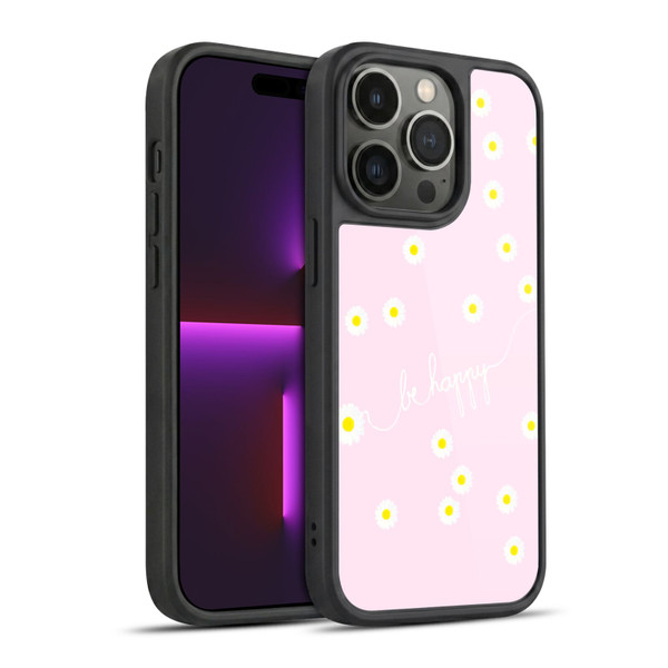 Monika Strigel Happy Daisy Softpink Gel Armour Case For Apple iPhone 14 Pro