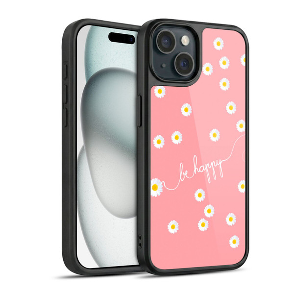 Monika Strigel Happy Daisy Coral Gel Armour Case For Apple iPhone 15