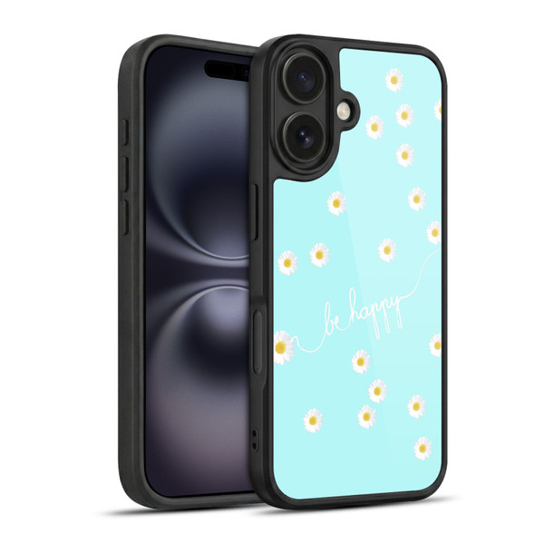 Monika Strigel Happy Daisy Aqua Gel Armour Case For Apple iPhone 16