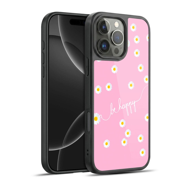 Monika Strigel Happy Daisy Pink Gel Armour Case For Apple iPhone 16 Pro Max