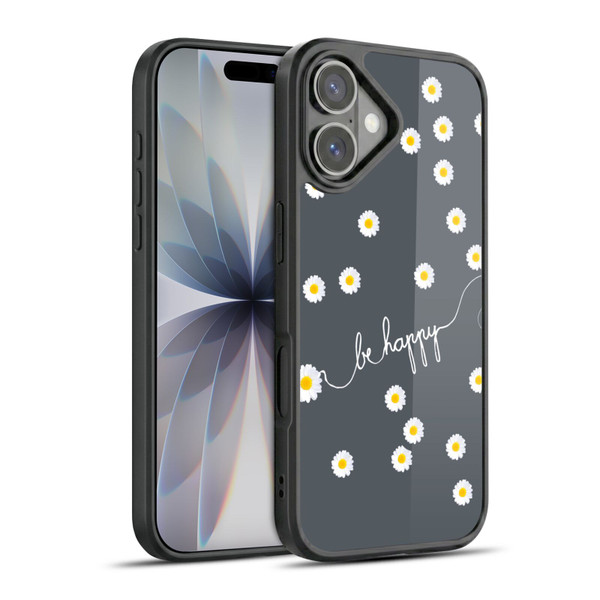 Monika Strigel Happy Daisy Grey Gel Armour Case For Apple iPhone 17
