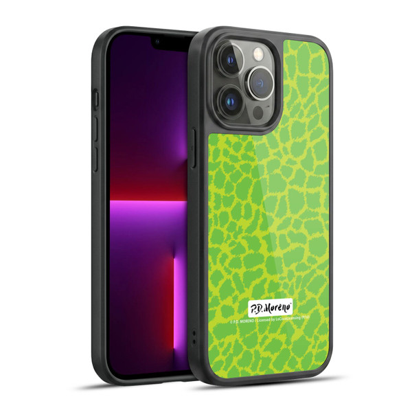 P.D. Moreno Patterns Lime Green Gel Armour Case For Apple iPhone 13 Pro Max