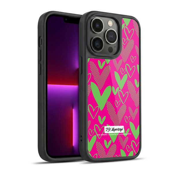 P.D. Moreno Patterns Hearts 1 Gel Armour Case For Apple iPhone 13 Pro