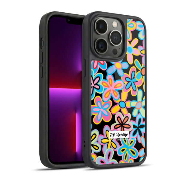 P.D. Moreno Patterns Retro Flowers Gel Armour Case For Apple iPhone 13 Pro