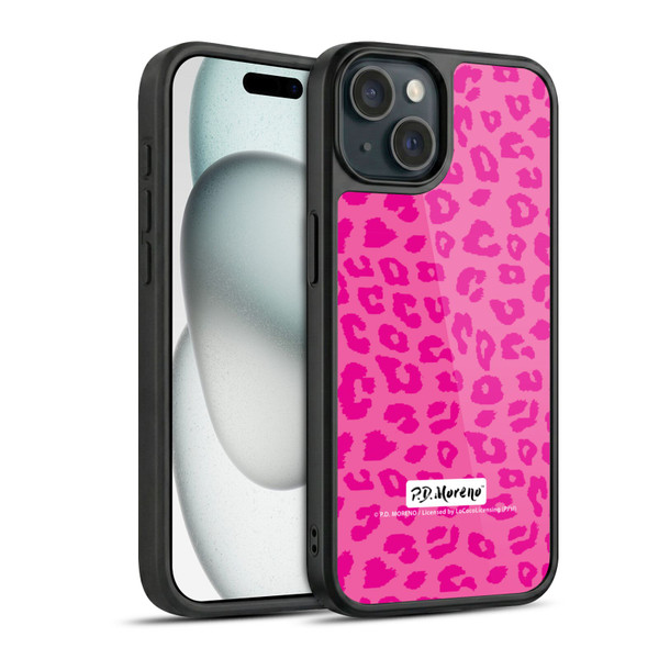 P.D. Moreno Patterns Pink Leopard Gel Armour Case For Apple iPhone 15