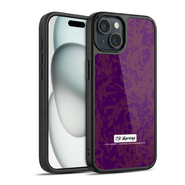 P.D. Moreno Patterns Violet Gel Armour Case For Apple iPhone 15