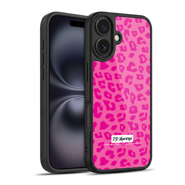 P.D. Moreno Patterns Pink Leopard Gel Armour Case For Apple iPhone 16