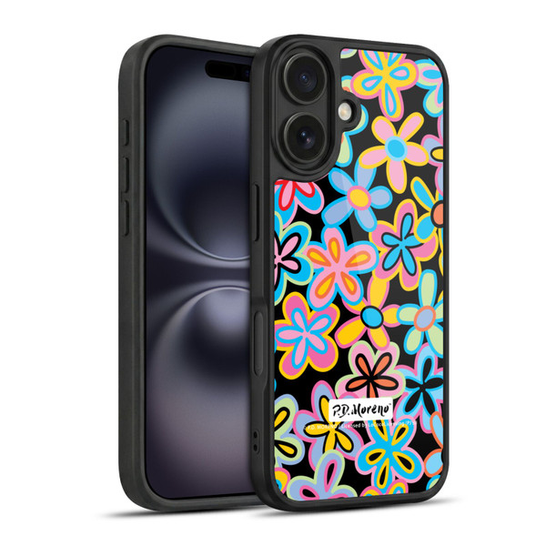 P.D. Moreno Patterns Retro Flowers Gel Armour Case For Apple iPhone 16