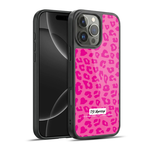 P.D. Moreno Patterns Pink Leopard Gel Armour Case For Apple iPhone 16 Pro Max
