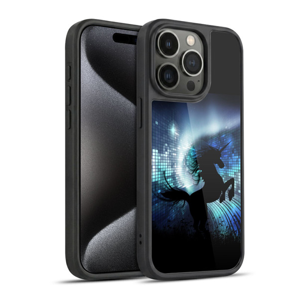 Simone Gatterwe Pegasus And Unicorns Silhouette Gel Armour Case For Apple iPhone 15 Pro