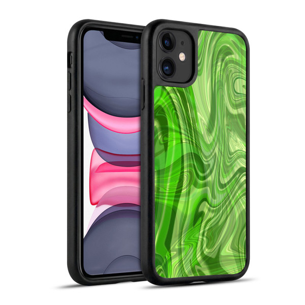 Suzan Lind Marble Green Gel Armour Case For Apple iPhone 11
