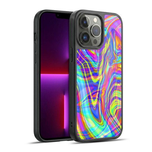 Suzan Lind Marble Illusion Rainbow Gel Armour Case For Apple iPhone 13 Pro Max