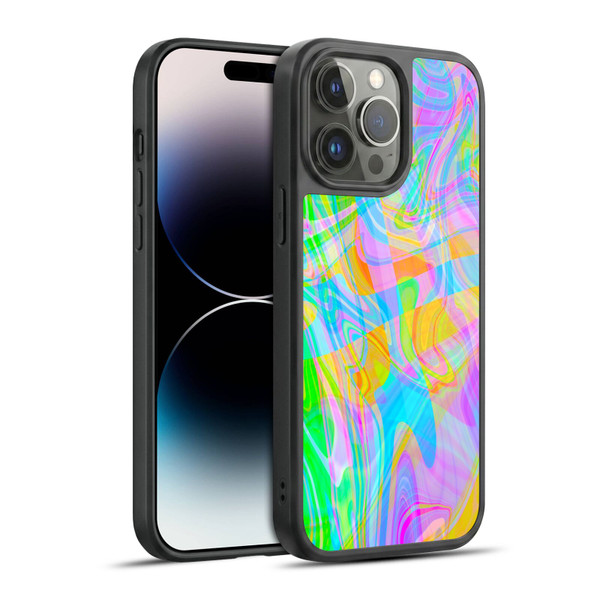 Suzan Lind Marble Abstract Rainbow Gel Armour Case For Apple iPhone 14 Pro Max