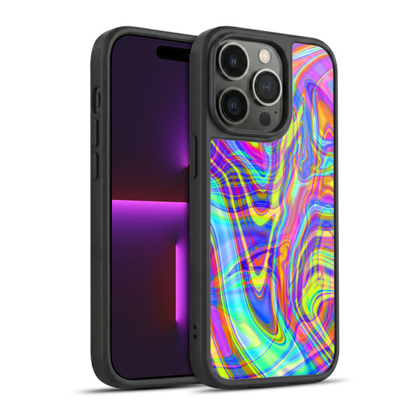 Suzan Lind Marble Illusion Rainbow Gel Armour Case For Apple iPhone 14 Pro