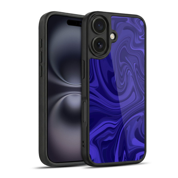 Suzan Lind Marble Indigo Gel Armour Case For Apple iPhone 16