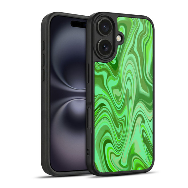 Suzan Lind Marble Light Green Gel Armour Case For Apple iPhone 16