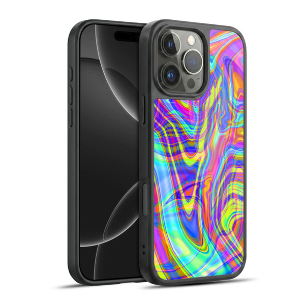 Suzan Lind Marble Illusion Rainbow Gel Armour Case For Apple iPhone 16 Pro Max