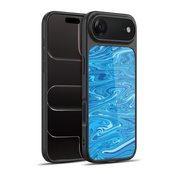 Suzan Lind Marble Light Blue Gel Armour Case For Apple iPhone 17 Air