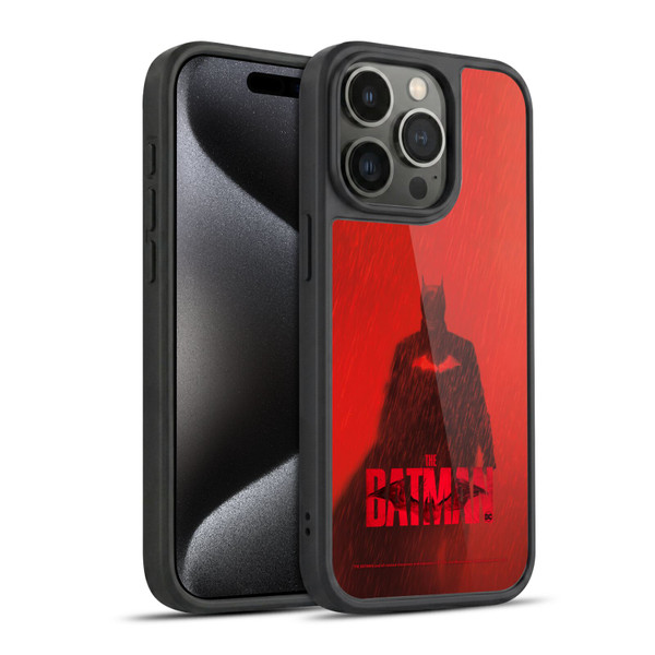 The Batman Posters Red Rain Gel Armour Case For Apple iPhone 15 Pro