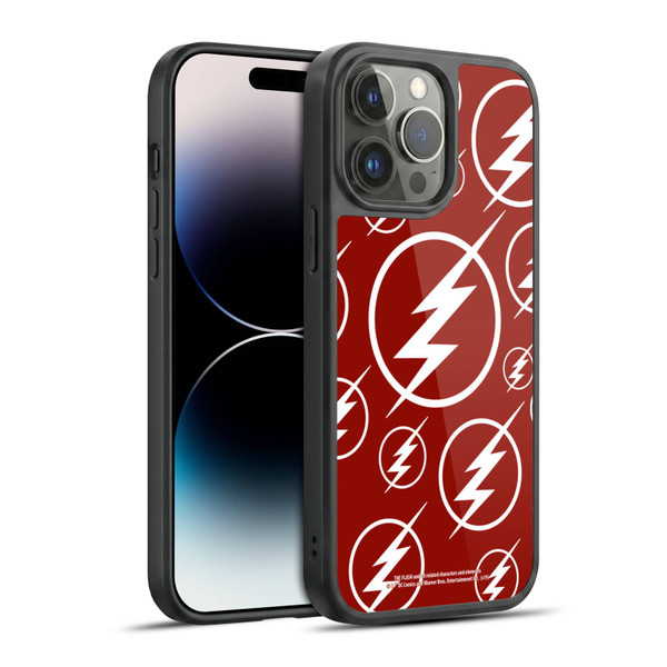 The Flash TV Series Logos Pattern Gel Armour Case For Apple iPhone 14 Pro Max