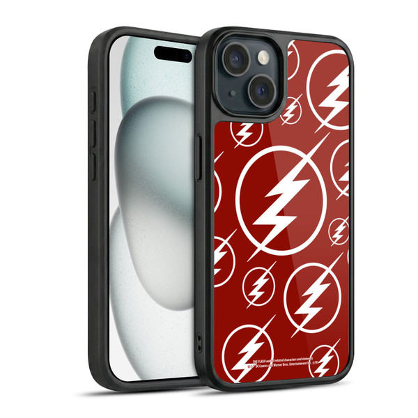 The Flash TV Series Logos Pattern Gel Armour Case For Apple iPhone 15