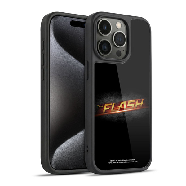 The Flash TV Series Logos Black Gel Armour Case For Apple iPhone 15 Pro
