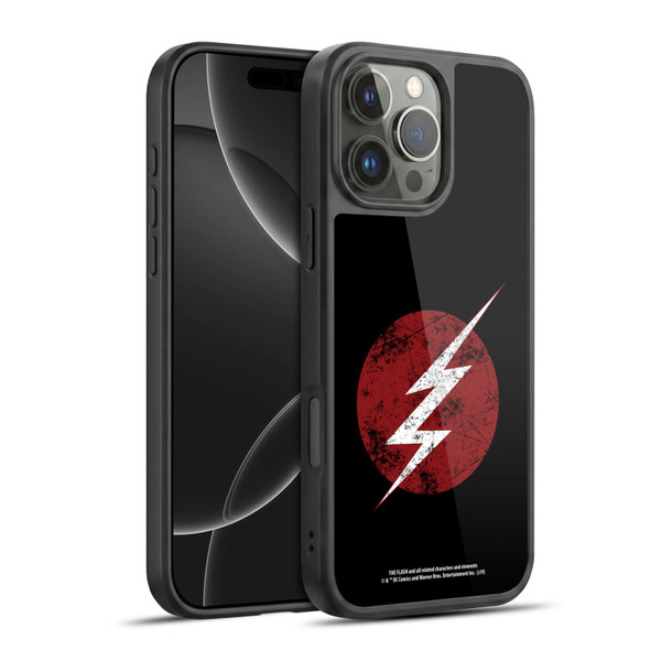 The Flash TV Series Logos Distressed Look Gel Armour Case For Apple iPhone 16 Pro Max
