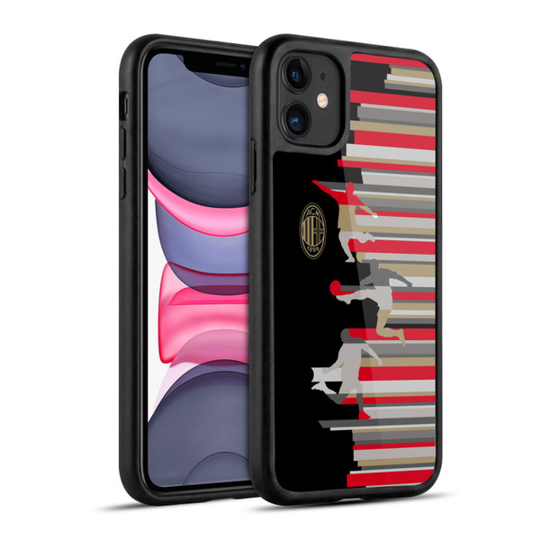 AC Milan Adults Silhouette Gel Armour Case For Apple iPhone 11