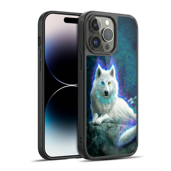 Anthony Christou Fantasy Art White Wolf Gel Armour Case For Apple iPhone 14 Pro Max