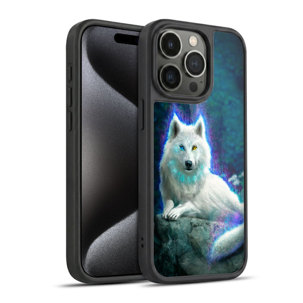Anthony Christou Fantasy Art White Wolf Gel Armour Case For Apple iPhone 15 Pro