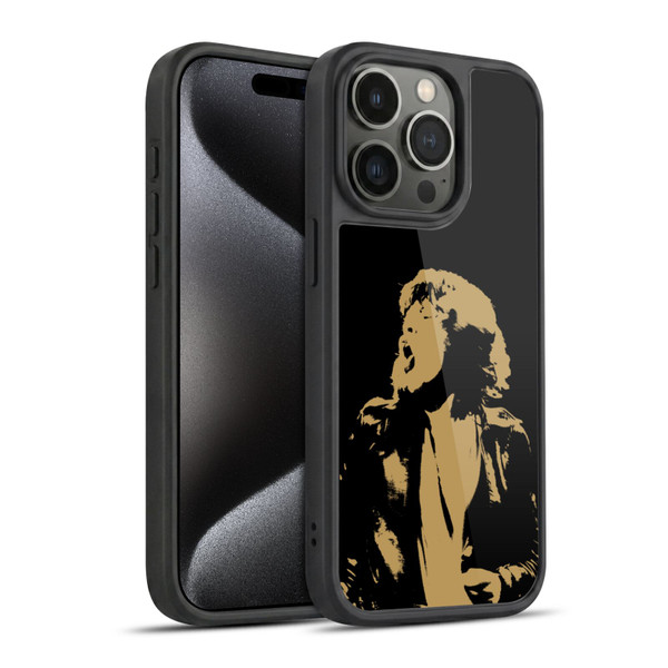 The Rolling Stones Mick Jagger Grunge Gel Armour Case For Apple iPhone 15 Pro