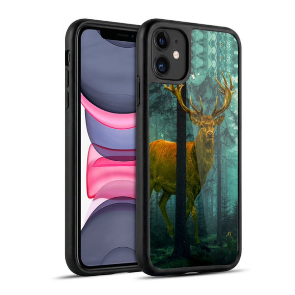 Dave Loblaw Animals Giant Forest Deer Gel Armour Case For Apple iPhone 11