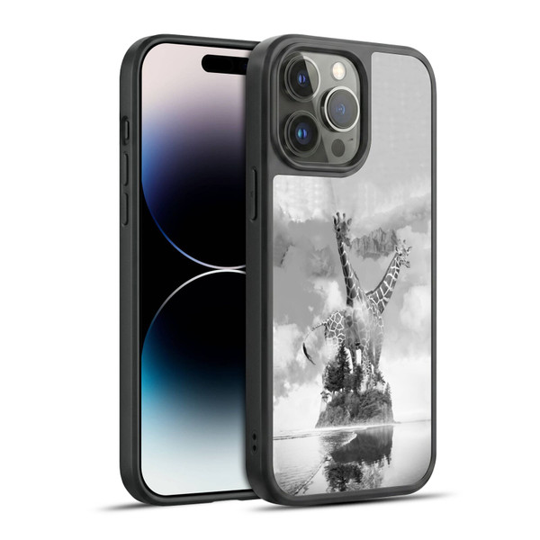 Dave Loblaw Animals Giraffe In The Mist Gel Armour Case For Apple iPhone 14 Pro Max