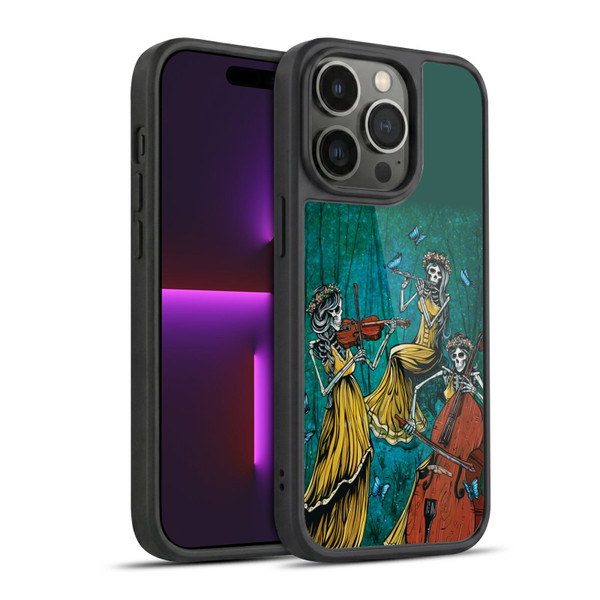 David Lozeau Colourful Art Three Female Gel Armour Case For Apple iPhone 14 Pro