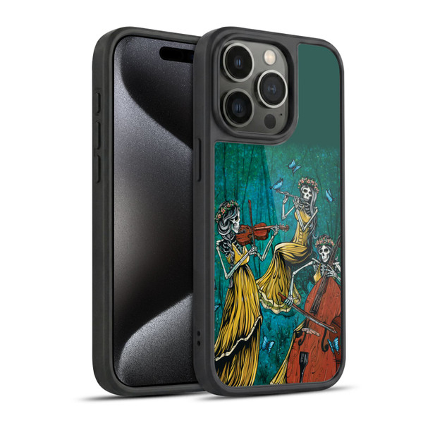 David Lozeau Colourful Art Three Female Gel Armour Case For Apple iPhone 15 Pro